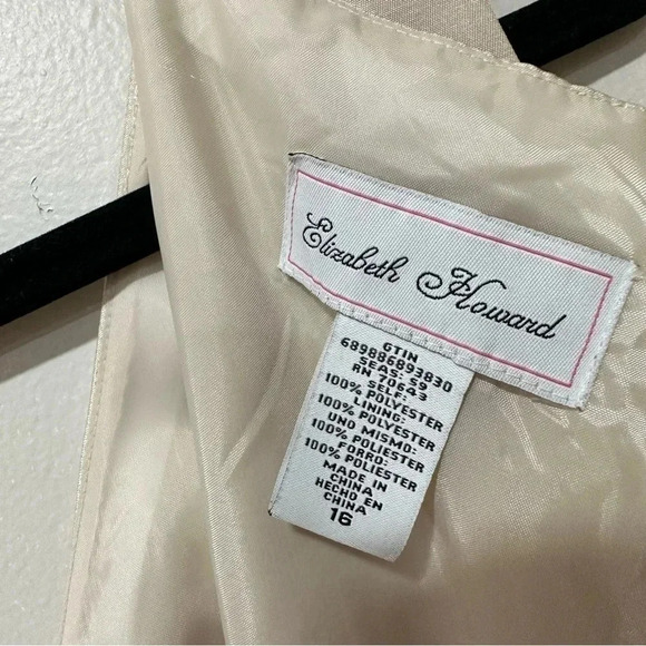 🍁 Elizabeth Howard formal dress with jacket 16 Y2K - Picture 8 of 12